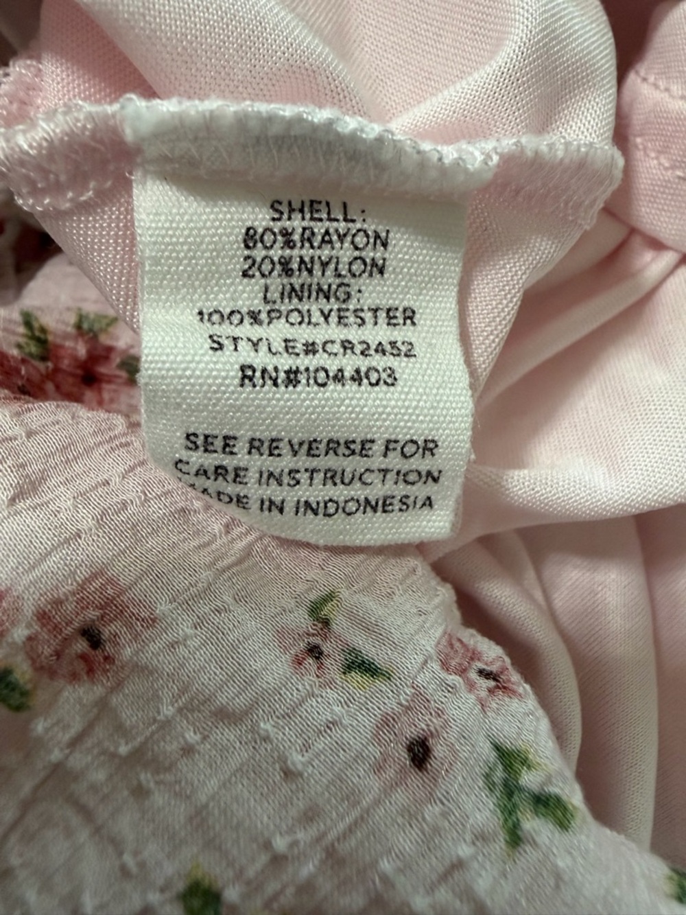 Blu Pepper Women's Pink Floral Tiered Milkmaid Mini‎ Dress | Size Medium - Picture 6 of 6